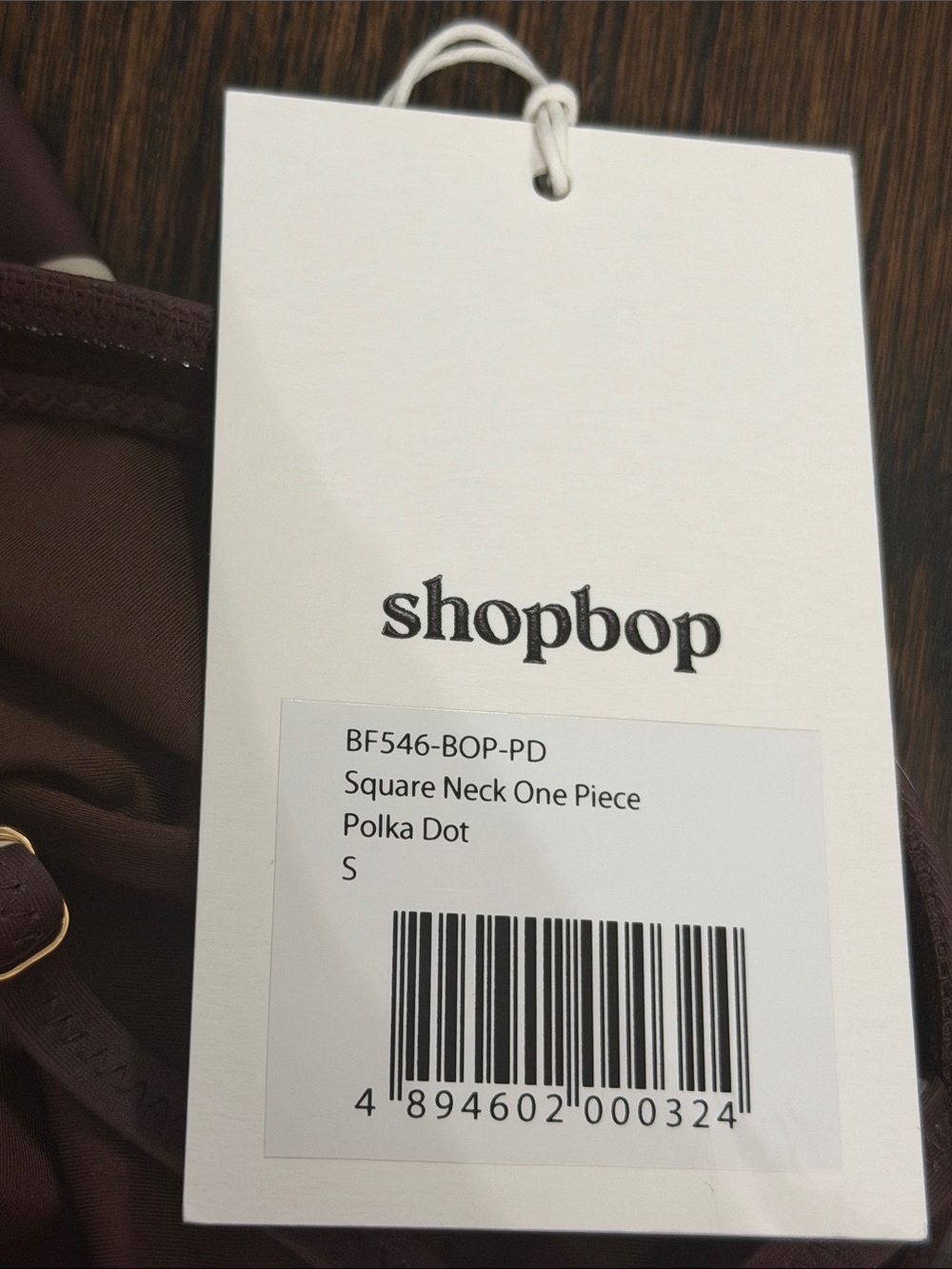NWT LE BOP Square Neck One Piece - Polka Dot - Picture 5 of 5